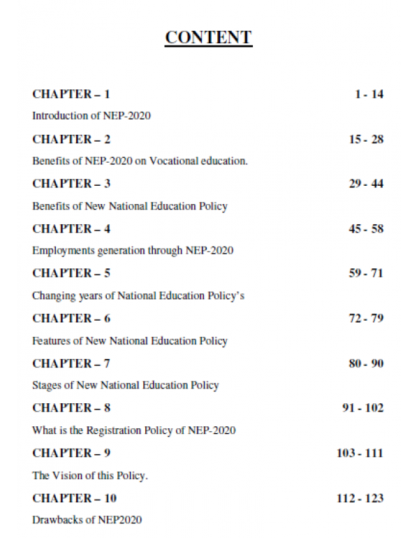 National Education Policy-2020: Issues, Challenges and Opportunities By Prof. (Dr.) Sinku Kumar Singh